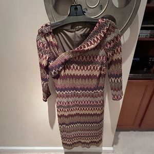 David Meister Multi colored dress sz 4